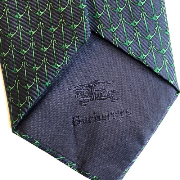 Burberry Tie with Anchor Print - Like New - Picture 3 of 4